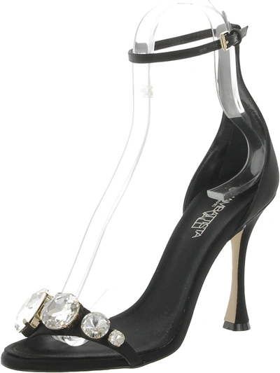 Giambattista Valli Womens Rhinestone Jewel Heels In Black