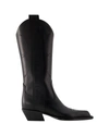 Off-white Texan Boot "for Walking" In Black