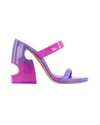 Off-white Bulky Slides In Purple