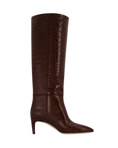 Paris Texas Stiletto 60 Boots -  - Leather - Chocolate In Brown