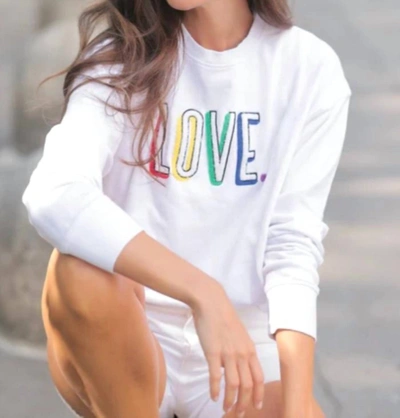 Shiraleah Love Sweatshirt In White