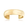 Ross-simons 14kt Yellow Gold Wide Adjustable Toe Ring In Yellow