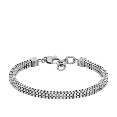 Fossil Men's Stainless Steel Chain Bracelet In Silver