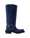 Acne Studios Balius Stiefel -  - Leinwand - Blau In Blue