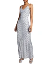 B Darlin Plus Womens Sequined Bungee-strap Evening Dress In Multi