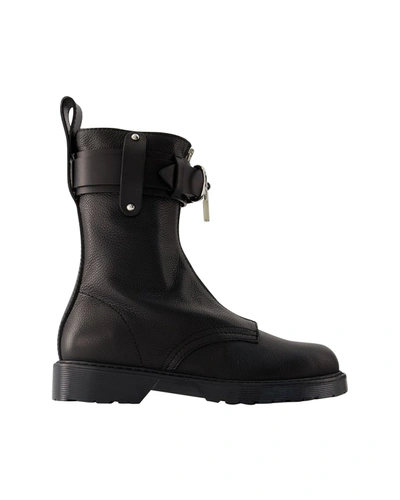 JW ANDERSON PUNK COMBAT BOOTS - J. W. ANDERSON - LEATHER - BLACK