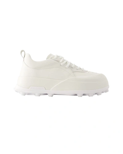 Jil Sander Sneakers  - Leather - Porcelain In White