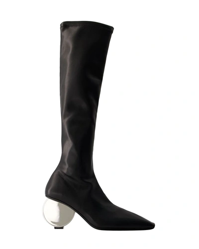 Courrèges Circle Boots - Courreges - Synthetic Leather - Black