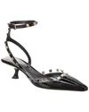 Valentino Garavani Rockstud Pointed Toe Pumps In Black