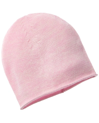 Amicale Cashmere Fashion Cashmere Waffle Knit Doub In Pink
