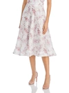 BARDOT GRACIOUS WOMENS FLORAL DRESSY MIDI SKIRT