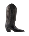 Paris Texas Woman Boot Black Size 7.5 Leather In Black