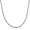Pompeii3 15ct Tw Black Diamond Necklace 16" With 2" Extended 18k Yellow Gold In Multi