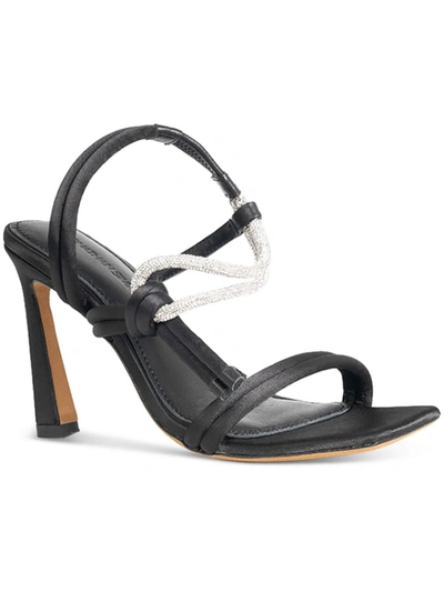 Jonathan Simkhai Cassie Embellished Satin Sandals In Black
