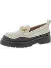 SEE BY CHLOÉ LYLIA WOMENS LEATHER SLIP-ON LOAFERS