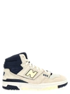 New Balance High-top Sneakers With Contrast Sole And Perforated Toe Box