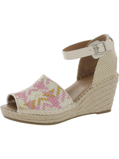 Gentle Souls By Kenneth Cole Charli Womens Casual Woven Espadrilles In Pink