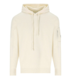 C.P. COMPANY OFF-WHITE HOODED JUMPER