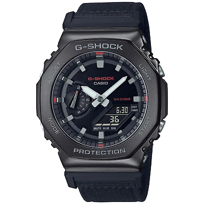 Pre-owned G-shock Gm2100 Utility Metal Black Watch - Brand
