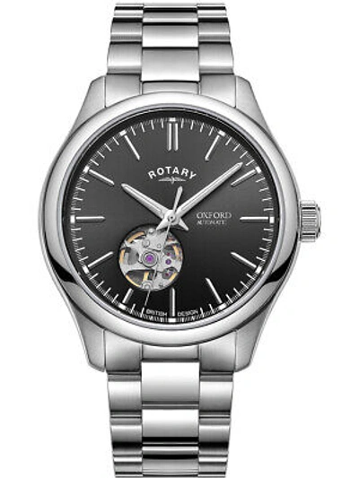 Pre-owned Rotary Gb05095/04 Oxford Automatic Mens Watch 40mm 5atm