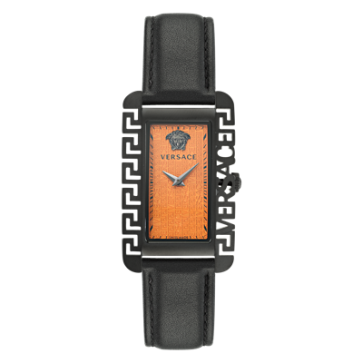 Pre-owned Versace Black Unisexs Analogue Watch  Flair Gent Ve7d00123