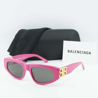 Pre-owned Balenciaga Bb0095s 006 Pink/gray 53-19-135 Sunglasses Authentic