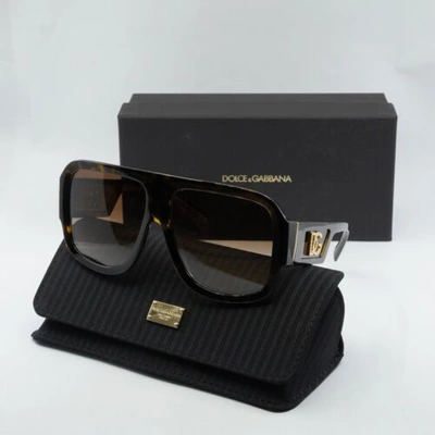 Pre-owned Dolce & Gabbana Dolce&gabbana Dg4401 502/13 Havana/brown Gradient 58-14-140 Sunglasses Au...