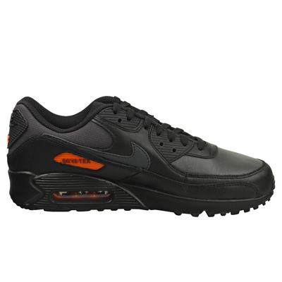 Pre-owned Nike Dj9779-002  Air Max 90 Gore-tex Mens Black Orange Casual Sneakers Premium