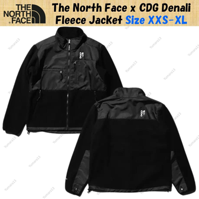 Pre-owned The North Face X Cdg Denali Fleece Jacket Black Size Xxs-xl