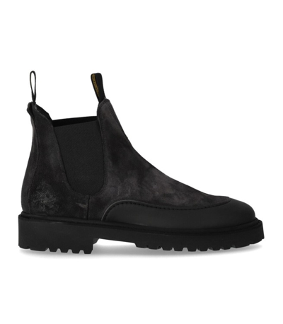 Doucal's Hummel Anthracite Grey Chelsea Boot In Black