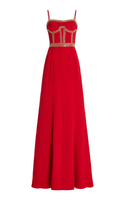 Cucculelli Shaheen Exclusive Eclat Eleve Gown In Red