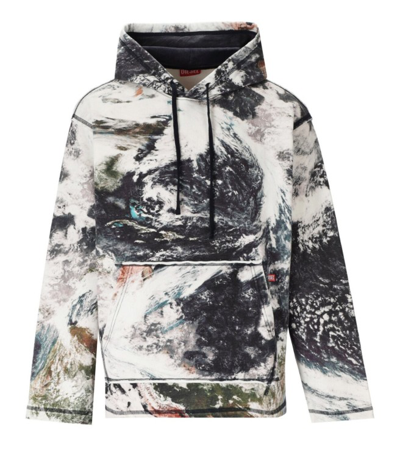 Diesel Pay Hoodie In Multicolor