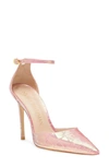 Stuart Weitzman Stuart Pointed Toe Pump In Cotton Candy Ice