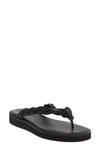 See By Chloé Black Braided Flat Sandals