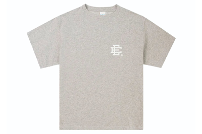 Pre-owned Eric Emanuel Ee Basic T-shirt Heather Grey/white