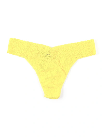 Hanky Panky Signature Lace Low Rise Thong Canary Yellow Sale