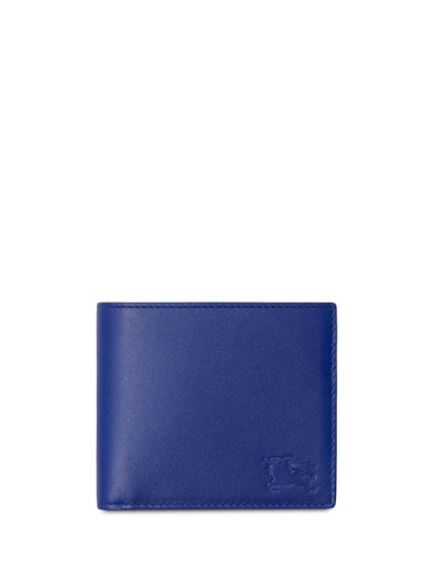 Burberry Leather Wallet In Blue