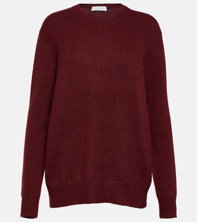 Gabriela Hearst Derry Cashmere And Silk Sweater In Red
