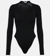 ALAÏA ALAÏA RIBBED-KNIT BODYSUIT