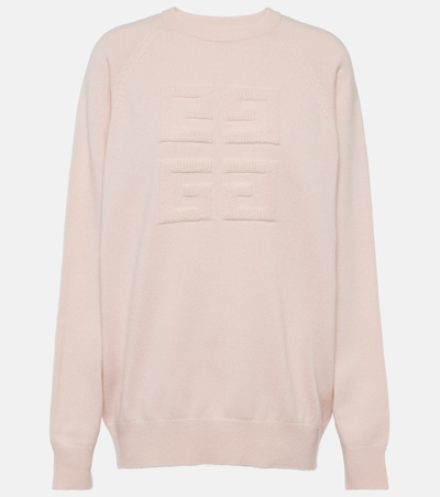 Givenchy 4g Cashmere Sweater In Blush Pink