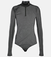 Prada Body Aus Jersey In Schwarz