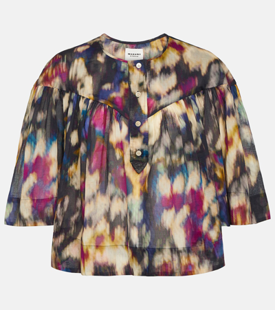 Marant Etoile Miranda Cotton Blouse In Multicoloured