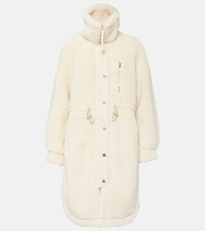 Varley Jones Faux Fur Coat In White