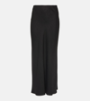 Brunello Cucinelli Satin Bias Maxi Skirt In Black