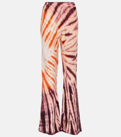 Gabriela Hearst Neal Tie-dye Wool And Cashmere Trousers In Multi Tie Dye