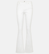 7 For All Mankind Ali High-rise Flared Jeans In Soleil