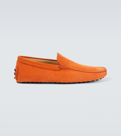 Tod's Gommino Leather Driving Shoes In Dattero