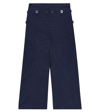 Polo Ralph Lauren Cotton Wide-leg Pants In Newport Navy