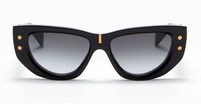 Balmain B-muse Acetate & Titanium Cat-eye Sunglasses In Black