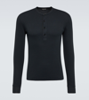 Tom Ford Straight Hem Long-sleeved T-shirt In Black